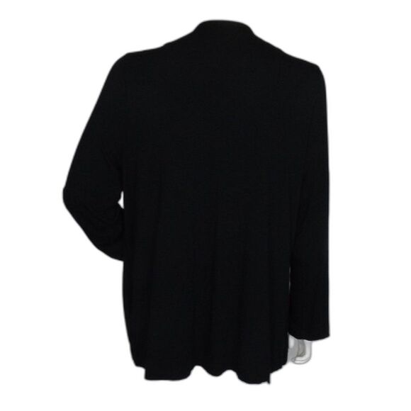 J.Jill Jacket, XL, Lightweight, Black, Open front, Pockets, Long sleeve - Picture 5 of 14